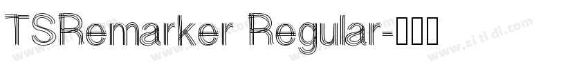 TSRemarker Regular字体转换